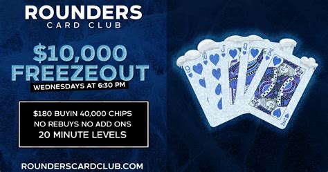 Rounders card club - Dec 30, 2023 · Rounders Card Club. Facebook; Twitter; 5 4 3 2 1. 146 Reviews. 3723 Colony Drive, Suite 101, San Antonio, TX 78230 (Directions) Phone: (210) 361-3325 Visit Website @RoundersCard_SA Poker Tables: 30 Tables Hours: Open Now (All Day) Minimum Age: 21 DavidDikin. 1st Review by DavidDikin Nearby Poker Rooms. Report …